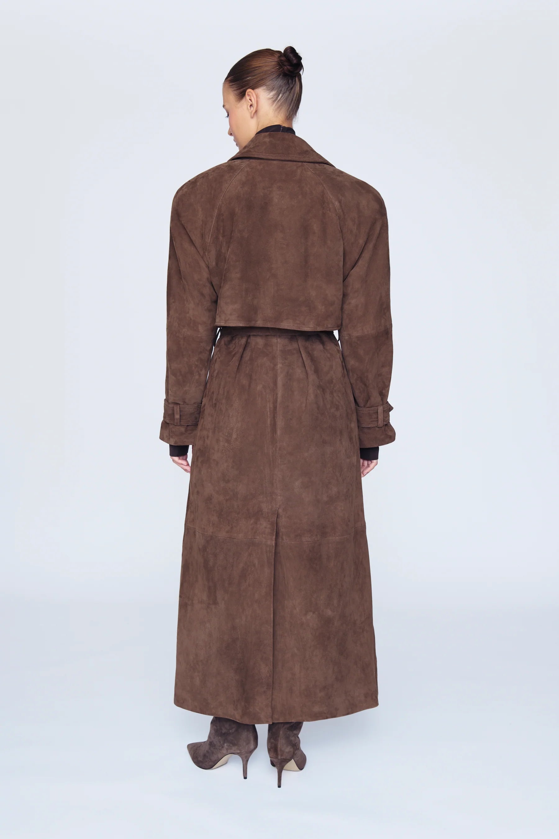 Dalia Suede Trench Coat