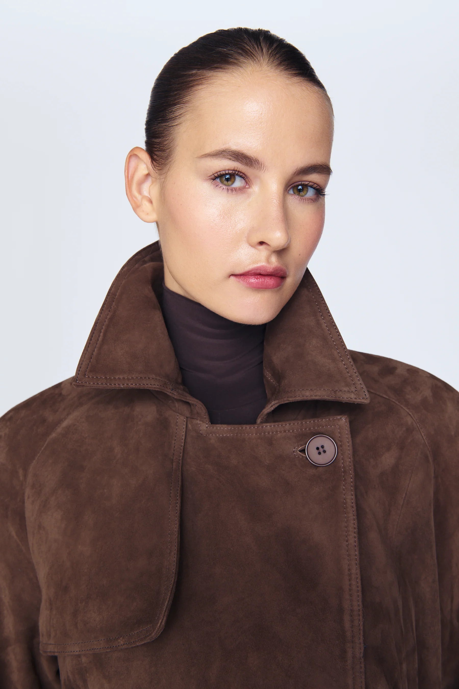 Dalia Suede Trench Coat