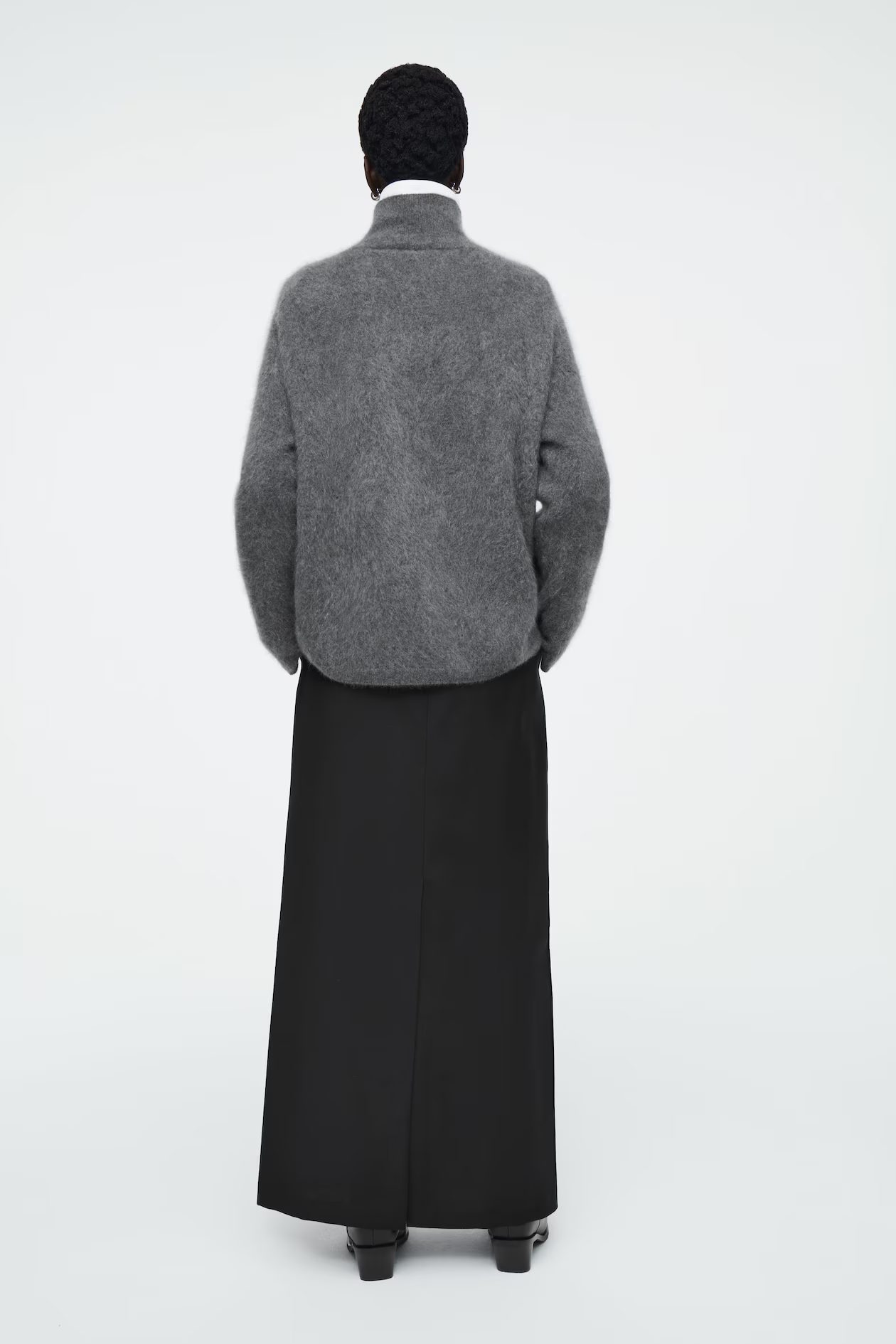 BRUSHED-CASHMERE TURTLENECK JUMPER