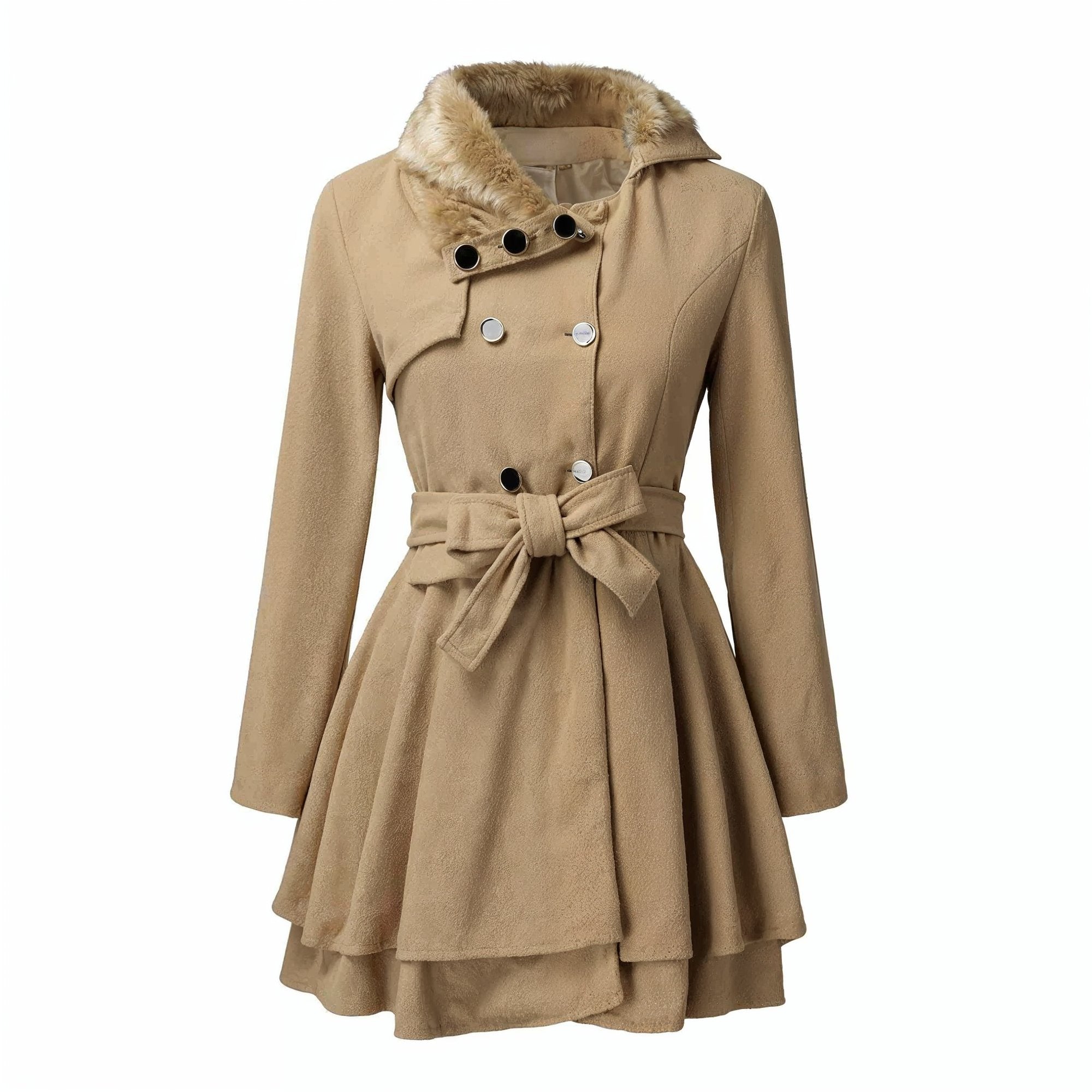 Larasina Wool Trench Coat Mini