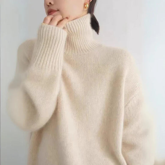 CASHMERE TURTLENECK JUMPER