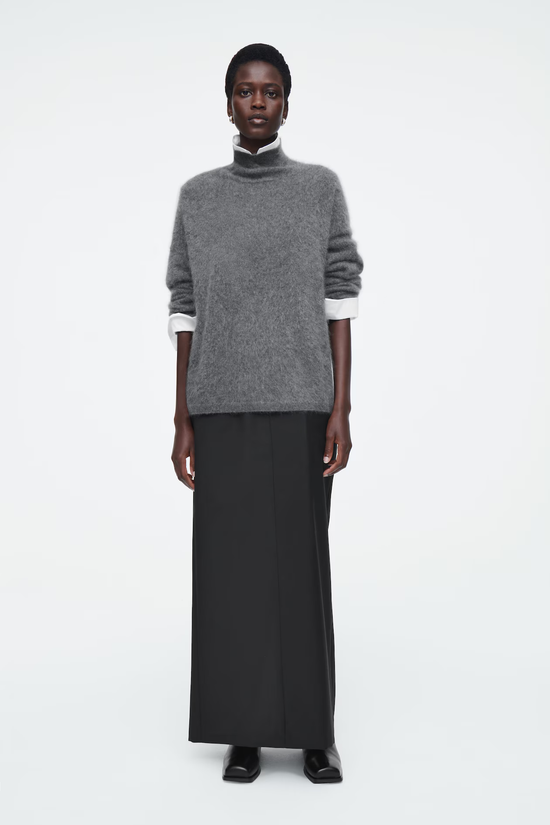 BRUSHED-CASHMERE TURTLENECK JUMPER